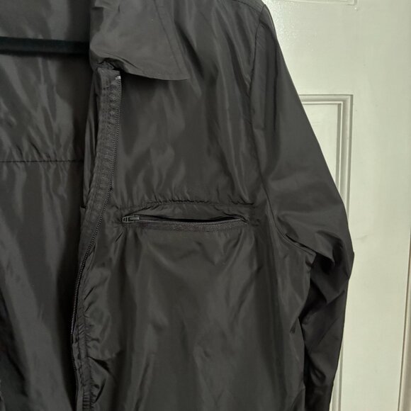 RAINS Kano Jacket Black Zip Utility Chore Coat Pockets Lightweight Windbreaker S - Picture 8 of 13